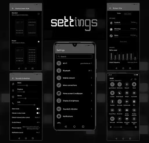 Play [EMUI 10]Mosaic Gray Theme as an online game [EMUI 10]Mosaic Gray Theme with UptoPlay